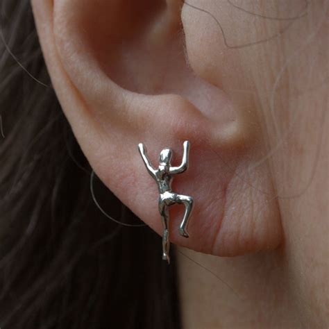 rock climbing earrings.